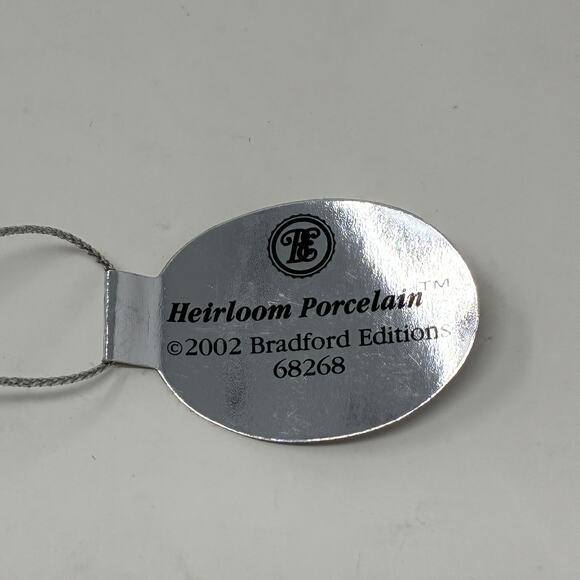 Bradford Editions Era of Louis Tiffany Heirloom Porcelain Ornaments #12 set of 3 - Picture 7 of 8